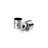 3/4'' Diameter X 1/2'' Barrel Length, (304) Stainless Steel Polished Finish. Easy Fasten Standoff (For Inside / Outside use) Tamper Proof Standoff [Required Material Hole Size: 7/16'']