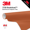 24'' x 50 Yards 3M™ 7725 Scotchcal™ ElectroCut™ Gloss Terracotta 8 year Unpunched 2 Mil Cast Graphic Vinyl Film (Color Code 024)