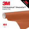 24'' x 10 Yards 3M™ 7125 Scotchcal™ ElectroCut™ Gloss Terracotta 7 year Unpunched 2 Mil Cast Graphic Vinyl Film (Color Code 024)