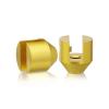 Aluminum Gold Anodized Finish Projecting Gripper, Holds Up To 3/8'' Material