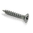 Zinc Plated Steel Phillips Flat Head Screw #6 x 1''