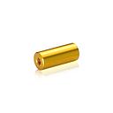 1/4-20 Threaded Barrels Diameter: 5/8'', Length: 1 1/2'', Gold Anodized [Required Material Hole Size: 17/64'' ]