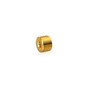 1/4-20 Threaded Barrels Diameter: 3/4'', Length: 1/2'', Gold Anodized [Required Material Hole Size: 17/64'' ]