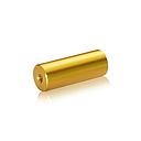 1/4-20 Threaded Barrels Diameter: 3/4'', Length: 2'', Gold Anodized [Required Material Hole Size: 17/64'' ]