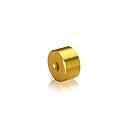 1/4-20 Threaded Barrels Diameter: 7/8'', Length: 1/2'', Gold Anodized [Required Material Hole Size: 17/64'' ]