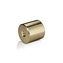 1/4-20 Threaded Barrels Diameter: 1'', Length: 1'', Gold Anodized [Required Material Hole Size: 17/64'' ]