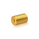 1/4-20 Threaded Barrels Diameter: 1'', Length: 1 1/2'', Gold Anodized [Required Material Hole Size: 17/64'' ]