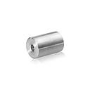 1/4-20 Threaded Barrels Diameter: 1'', Length: 1 1/2'', Brushed Satin Finish Grade 304 [Required Material Hole Size: 17/64'' ]