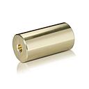 1/4-20 Threaded Barrels Diameter: 1'', Length: 2'', Gold Anodized [Required Material Hole Size: 17/64'' ]