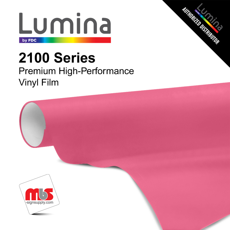 30'' x 10 Yards Lumina® 2100 Gloss Magenta 9 Year Punched 2 Mil Cast Vinyl Film (Color Code 276)