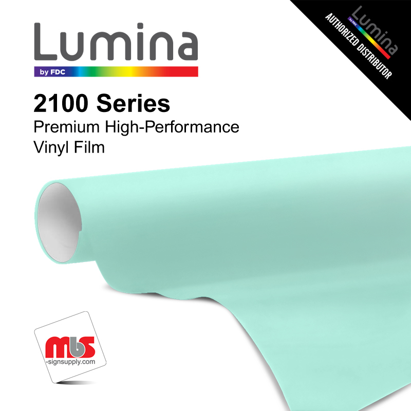 30'' x 10 Yards Lumina® 2100 Gloss Sea 9 Year Punched 2 Mil Cast Vinyl Film (Color Code 252)