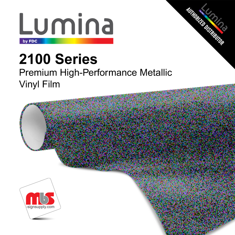 15'' x 10 Yards Lumina® 2100 Metallic Charcoal 9 Year Unpunched 2 Mil Cast Vinyl Film (Color Code 320)