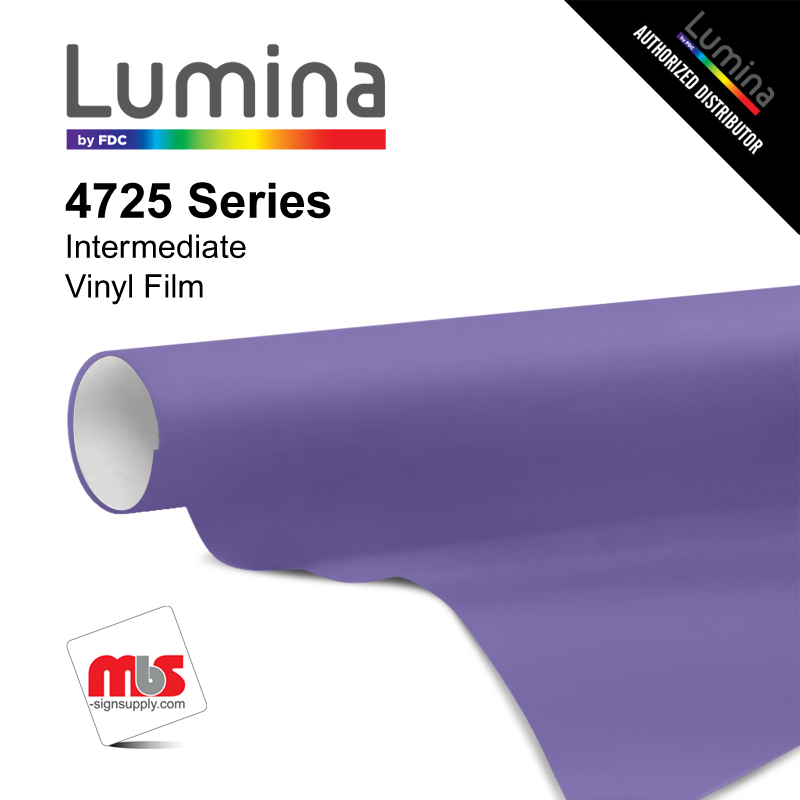 15" x 50 Yards Lumina® 4725 Semi Gloss Lavender 5 Year Unpunched 3.2 Mil Calendered Vinyl Film (Color Code 075)