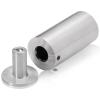 1'' Diameter x 2'' Barrel Length, Stainless Steel Glass Standoff Satin Brushed Finish  (Indoor) [Required Material Hole Size: 7/16'']