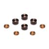 Set of 4 Screw Cover, Diameter: 1/2'', Aluminum Bronze Anodized Finish, (Indoor or Outdoor Use)