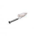 #8 Stainless Steel Screw and Nylon Anchor Package for Drywall