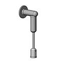 Wall to Floor Rod Kit - 4' 11'' - Aluminum Mounts - Stainless Steel Rod