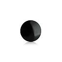 5/16-18 Threaded Rounded Caps Diameter: 1'', Height: 1/8'', Black Anodized Aluminum [Required Material Hole Size: 3/8'']