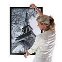 Aluminum Front Load Easy Snap Wall Poster Frame, Black, 1.25'' profile,  24''x36''