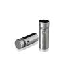 1/2'' Diameter X 1'' Barrel Length, (304) Stainless Steel Polished Finish. Easy Fasten Standoff (For Inside / Outside use) Tamper Proof Standoff [Required Material Hole Size: 3/8'']