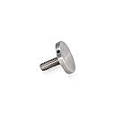 Rail stop screw cap with threaded hub for set screw SP304 Polished