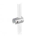 Vertical Support - Up to 3/8'' - Single Sided - Side Clamp - Aluminum Clear Anodized - For 3/8'' Diameter Rod