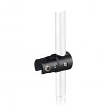 Pivoting Support - Up to 5/16'' - Single Sided - Side Clamp - Aluminum Black Matt Anodized - For 3/8'' Diameter Rod