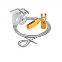 2 Pieces of 72'' Aluminum Gold Anodized Suspended Cable Kits for 1/4'' Thick Material (2 Full Sets) - 1/16'' Diameter Cable