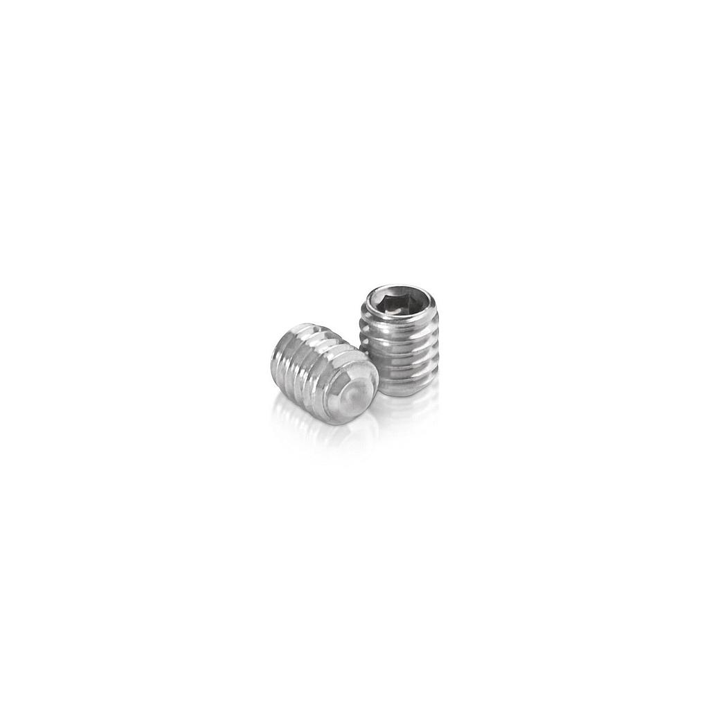 Set screws, Allen, Cup point, Stainless steel 18-8, 3/8''-16 x 1-1/4''