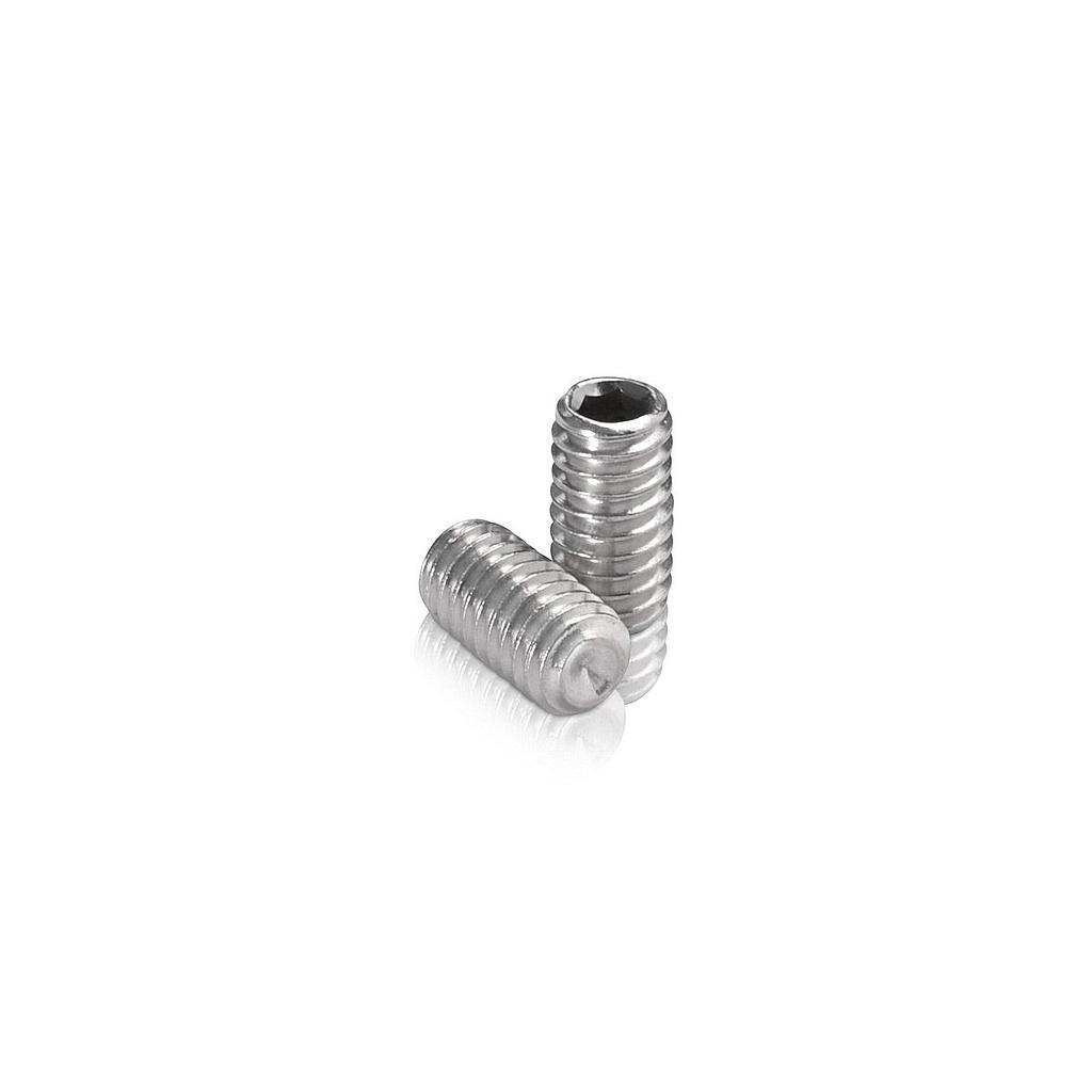 Set screws, Allen, Cup point, Stainless steel 18-8, 3/8''-16 x 1-3/4''