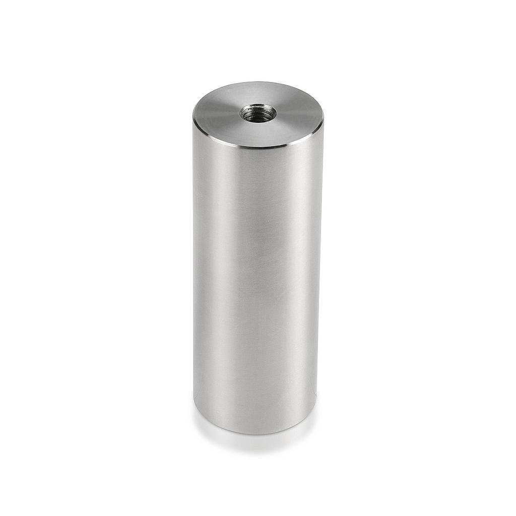 3/8-16 Threaded Barrels Diameter: 1 1/2'', Length: 4'',  Stainless Steel 304, Brushed Satin Finish [Required Material Hole Size: 3/8'' ]