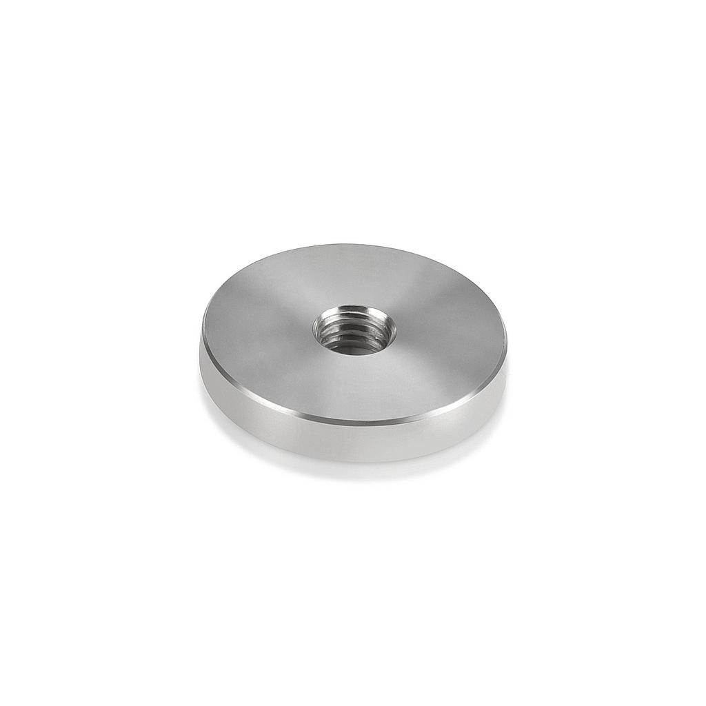 3/8-16 Threaded Barrels Diameter: 1 1/2'', Length: 1/4'',  Stainless Steel 316, Polished [Required Material Hole Size: 3/8'' ]