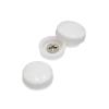 Snap-Cap For Screw #10 & #12 - White Gloss (Washers sold separately)