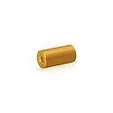 10-24 Threaded Barrels Diameter: 1/2'', Length: 1'', Gold Anodized [Required Material Hole Size: 7/32'' ]