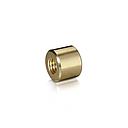 5/16-18 Threaded Barrels Diameter: 5/8'', Length: 1/2'', Gold Anodized [Required Material Hole Size: 3/8'' ]