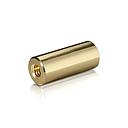 5/16-18 Threaded Barrels Diameter: 5/8'', Length: 1 1/2'', Gold Anodized [Required Material Hole Size: 3/8'' ]