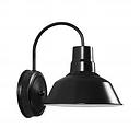 8'' Diameter Satin Black Wall Sconce Barn Light