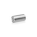 5/16-18 Threaded Barrels Diameter: 3/4'', Length: 1 1/2'', Brushed Satin Finish Grade 304 [Required Material Hole Size: 3/8'' ]