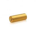 5/16-18 Threaded Barrels Diameter: 3/4'', Length: 2'', Gold Anodized [Required Material Hole Size: 3/8'' ]