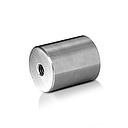 5/16-18 Threaded Barrels Diameter: 1 1/4'', Length: 1 1/2'', Brushed Satin Finish Grade 304 [Required Material Hole Size: 3/8'' ]