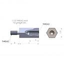 1/2'' Diameter, 5/8'' Length, Hex Male to Female Standoff, 10-32 Thread, Aluminum Alodine 1200