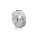 5/16-18 Threaded Barrels Diameter: 2'', Length: 1/2'', Brushed Satin Finish Grade 304 [Required Material Hole Size: 3/8'' ]