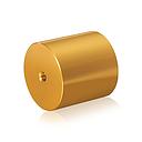 5/16-18 Threaded Barrels Diameter: 2'', Length: 2'', Gold Anodized [Required Material Hole Size: 3/8'' ]