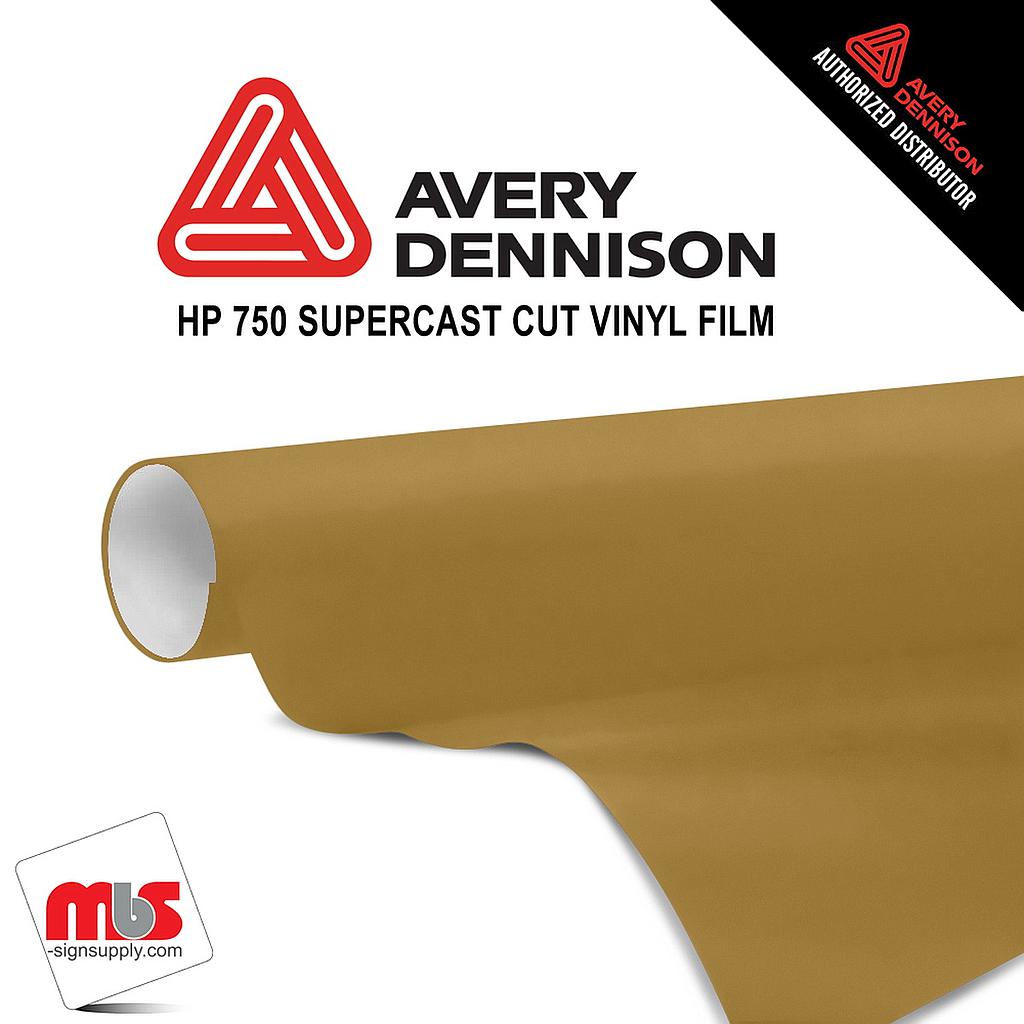 15'' x 50 yards Avery HP750 High Gloss Gold 3 year Long Term Unpunched 3.0 Mil Calendered Cut Vinyl (Color Code 215)