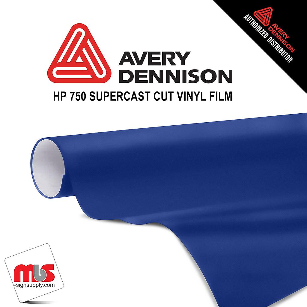 24'' x 50 yards Avery HP750 High Gloss Reflex Blue 6 year Long Term Unpunched 3.0 Mil Calendered Cut Vinyl (Color Code 679)