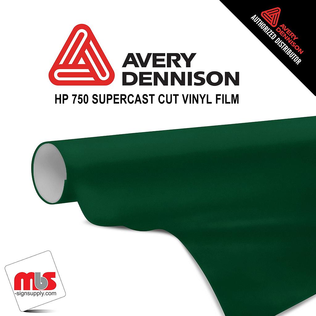 30'' x 50 yards Avery HP750 High Gloss Forest Green 6 year Long Term Unpunched 3.0 Mil Calendered Cut Vinyl (Color Code 785)