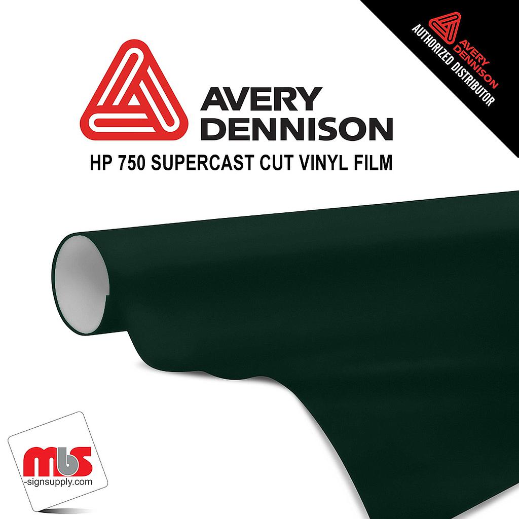 24'' x 10 yards Avery HP750 High Gloss Deep Green 6 year Long Term Unpunched 3.0 Mil Calendered Cut Vinyl (Color Code 790)