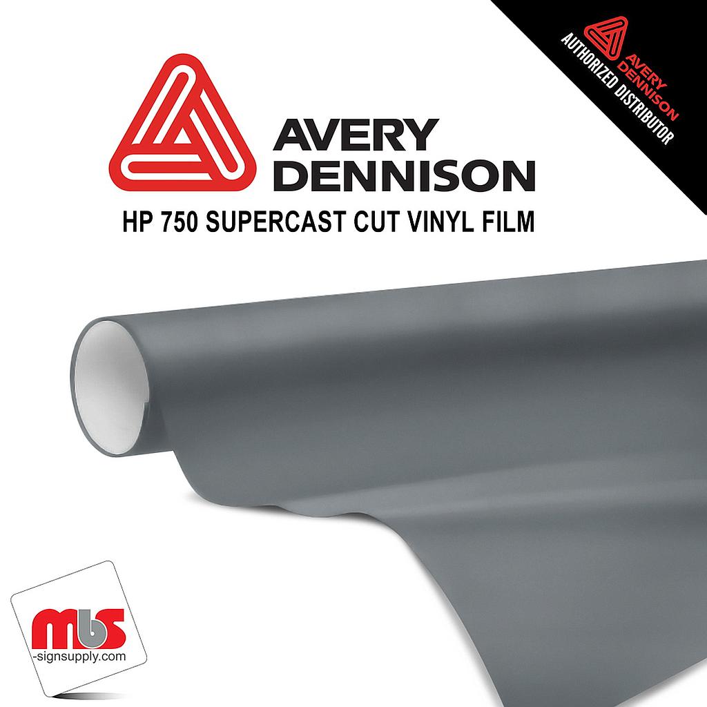 30'' x 10 yards Avery HP750 High Gloss Silver 3 year Long Term Punched 3.0 Mil Calendered Cut Vinyl (Color Code 817)