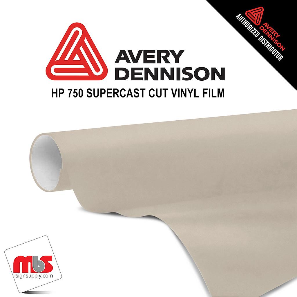 12'' x 10 yards Avery HP750 High Gloss Beige 6 year Long Term Unpunched 3.0 Mil Calendered Cut Vinyl (Color Code 920)