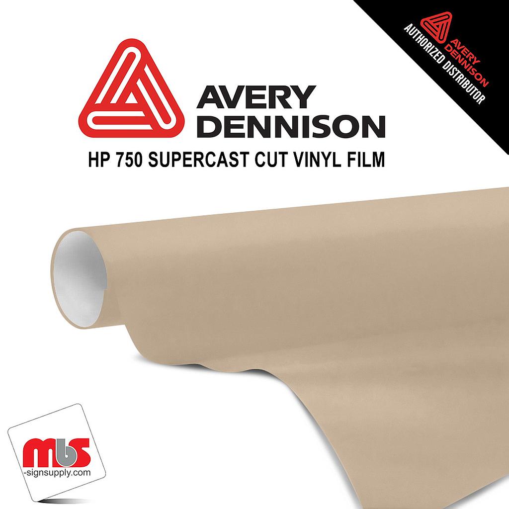 24'' x 10 yards Avery HP750 High Gloss Dark Beige 6 year Long Term Unpunched 3.0 Mil Calendered Cut Vinyl (Color Code 921)